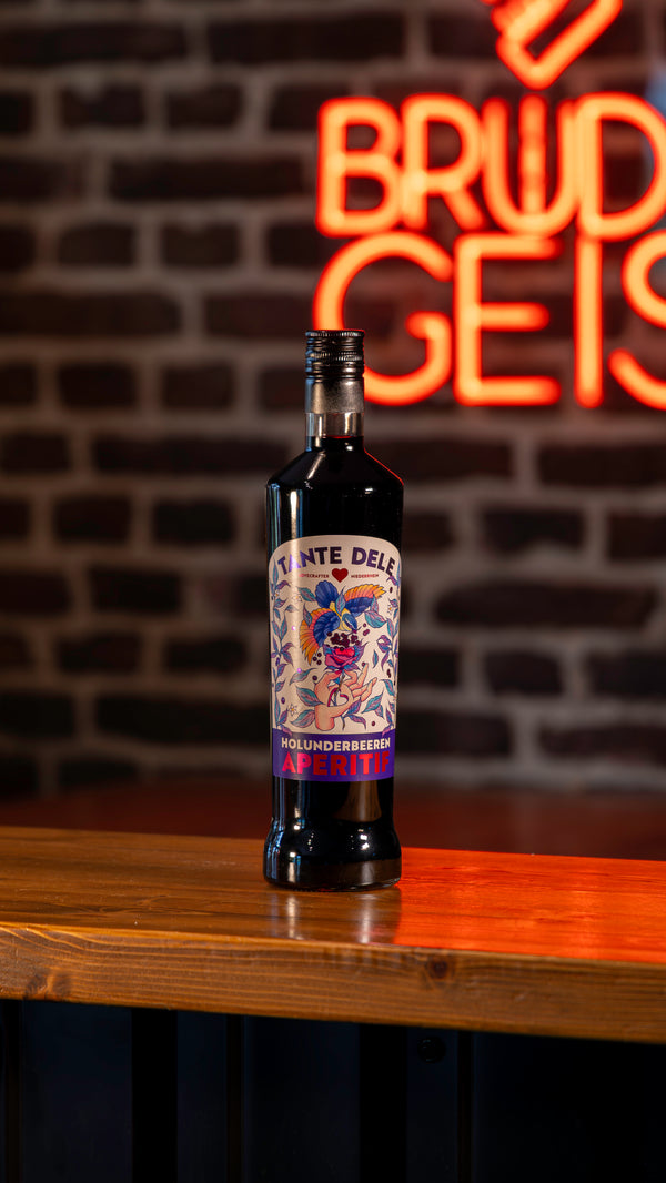 TANTE DELE Holunderbeeren Aperitif – 700 ml | 19 % Vol. | Natürlich & Fruchtig
