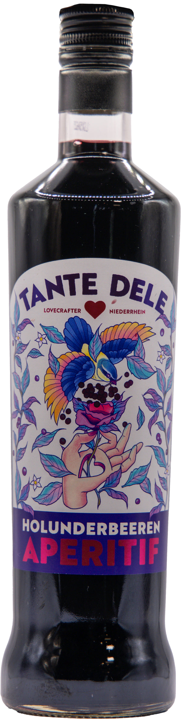 TANTE DELE Holunderbeeren Aperitif – 700 ml | 19 % Vol. | Natürlich & Fruchtig