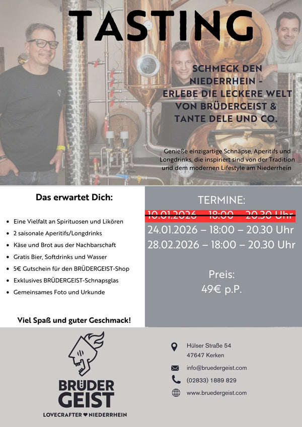 Dein Tastingabend bei BRÜDERGEIST!