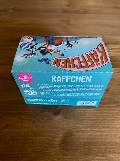 KÄFFCHEN -Der Kaffeelikör von BRÜDERGEIST - SHOT - Mini - 15er - PET