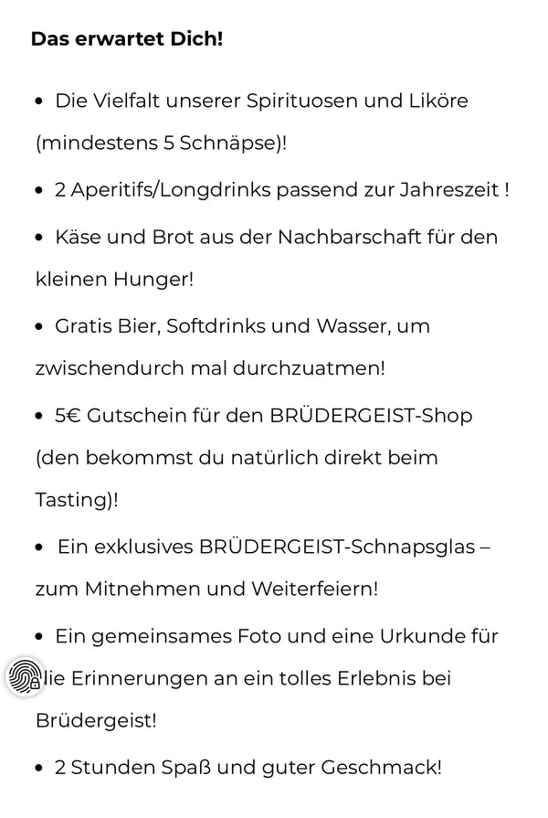 Dein Tastingabend bei BRÜDERGEIST!