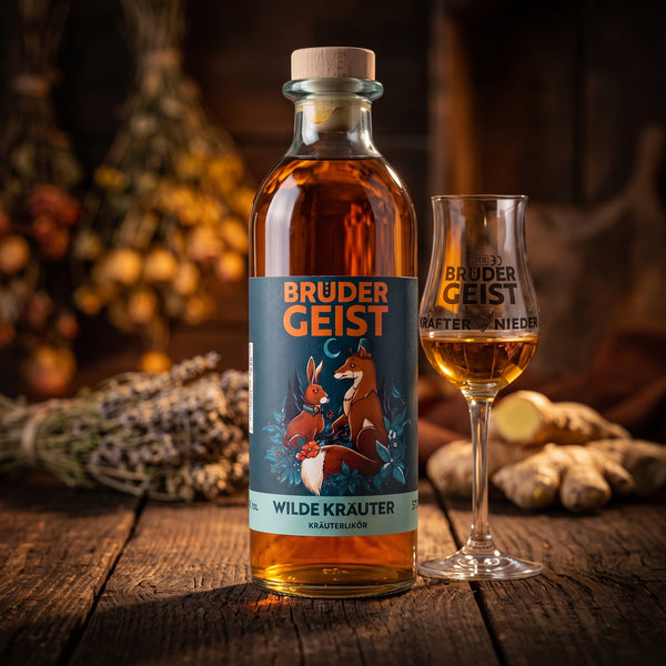 Wilde Kräuter von BRÜDERGEIST Kräuterlikör - 500 ml | 33 % Vol.