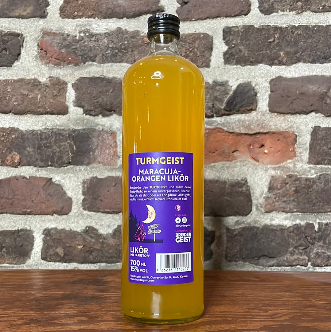 TURMGEIST fruchtiger Maracuja Orangen Likör von Brüdergeist Schnaps ... TURMGEIST fruchtiger Maracuja Orangen Likör von Brüdergeist Schnaps ...