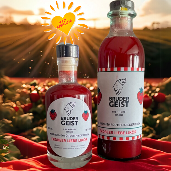 Erdbeer Liebe Likör von BRÜDERGEIST