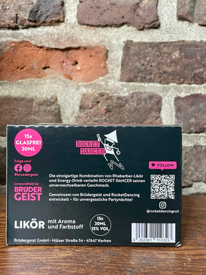 ROCKET DANCER - RHABARBER x ENERGY Likör -  15er Pack