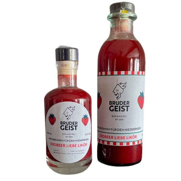 Erdbeer Liebe Likör von BRÜDERGEIST