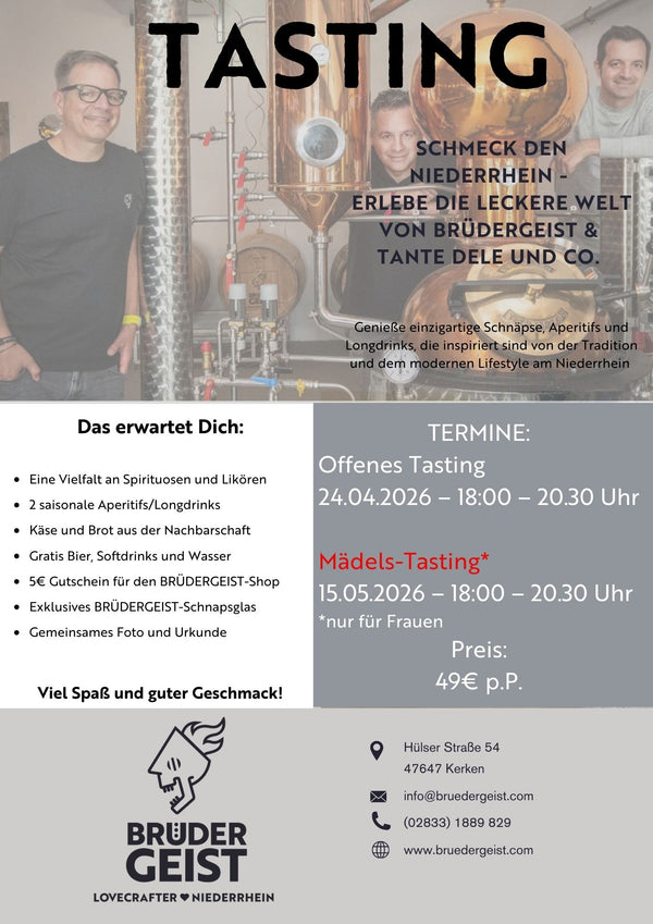 Dein Tastingabend bei BRÜDERGEIST!
