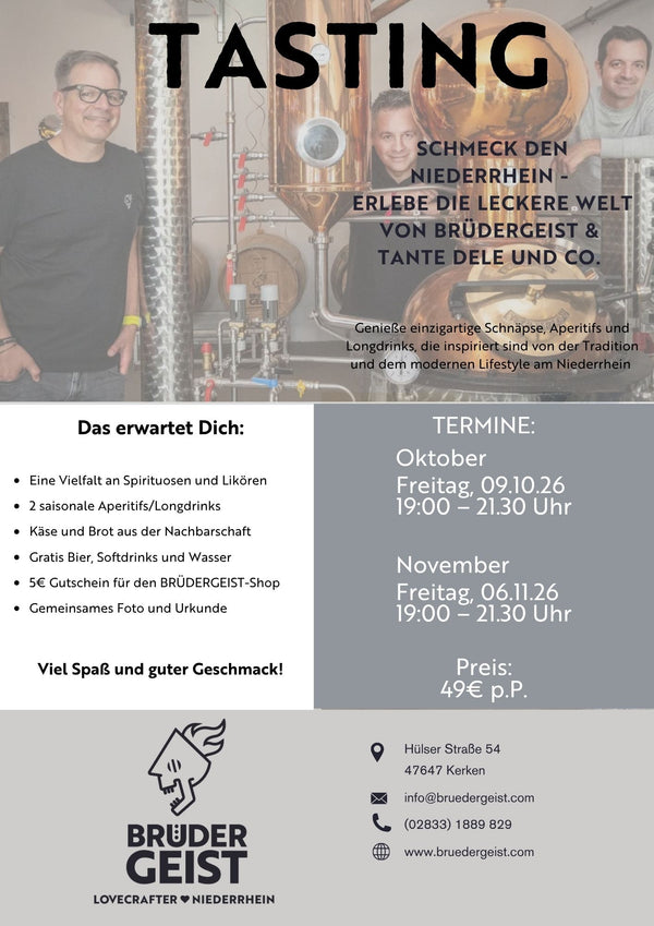 Dein Tastingabend bei BRÜDERGEIST!