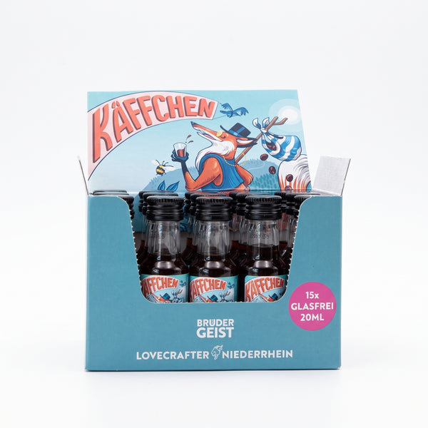KÄFFCHEN -Der Kaffeelikör von BRÜDERGEIST - SHOT - Mini - 15er - PET