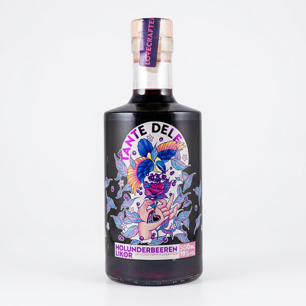 TANTE DELE Holunderbeeren 500 ml | 19 % Vol. | Geschenkflasche